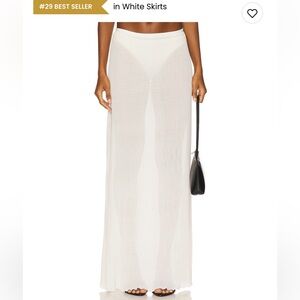 LIONESS Ford Maxi Skirt in Ivory